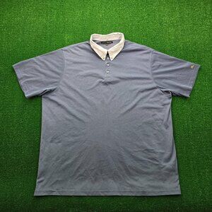 Mcdonalds Employee‎ Polo Shirt Mens 3XL Blue Waraire Uniform Work Wear